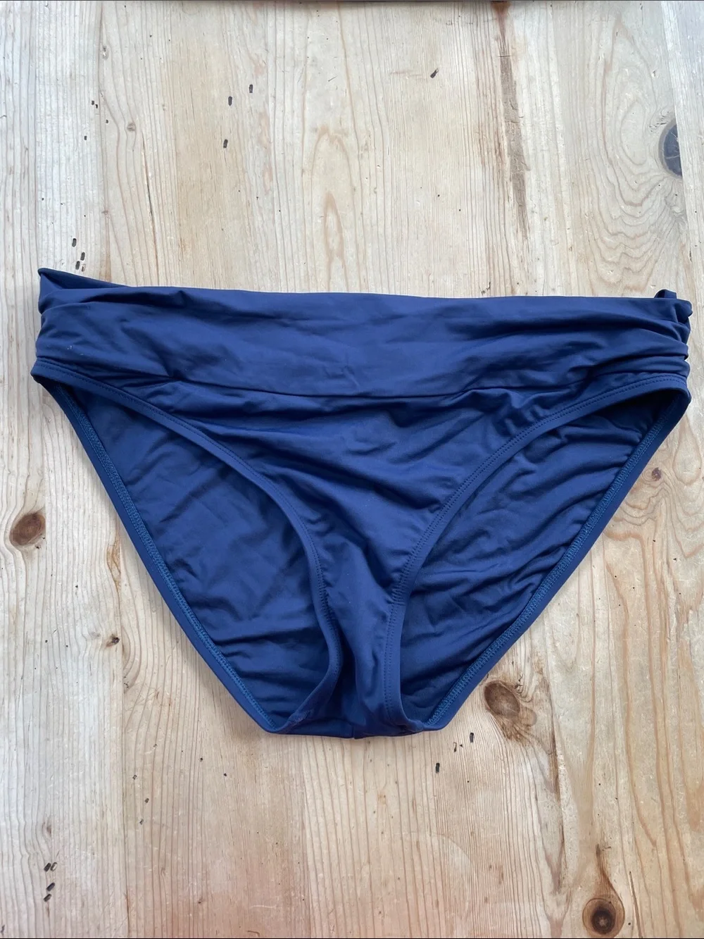 La Blanca Size 10 Floral Tankini Set  Banded Bikini Bottoms Navy Tropical Swim